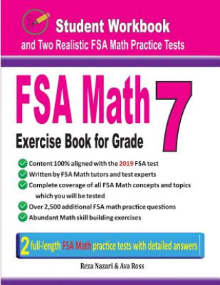 Book FSA Math Exercise Book for Grade 7: Student Workbook and Two Realistic FSA Math Tests Reza Nazari