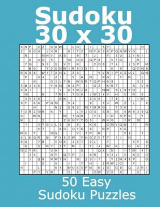 Книга Sudoku 30 x 30 50 Easy Sudoku Puzzles Jacob James