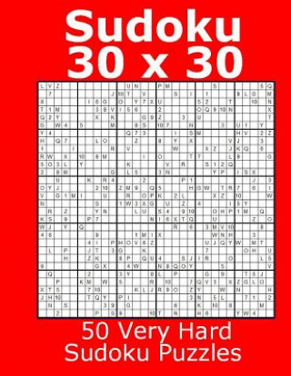 Книга Sudoku 30 x 30 50 Very Hard Sudoku Puzzles Jacob James