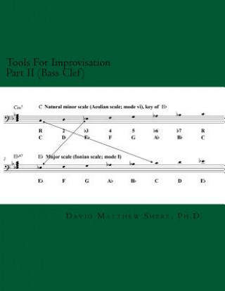 Kniha Tools For Improvisation Part II (Bass Clef): Minor scale modes and harmony David Matthew Shere Ph D