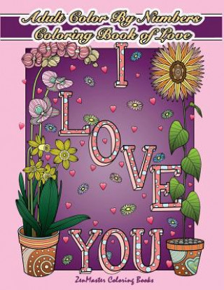 Carte Adult Color By Numbers Coloring Book of Love Zenmaster Coloring Books