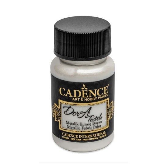 Artykuły papiernicze Metalická barva na textil Cadence Dora Textile - perleťová / 50 ml 