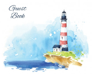 Könyv Guest Book, Visitors Book, Guests Comments, Vacation Home Guest Book, Beach House Guest Book, Comments Book, Visitor Book, Nautical Guest Book, Holida LOLLYS PUBLISHING