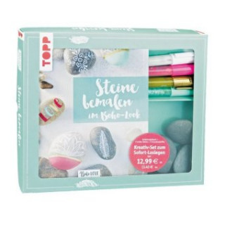 Buch Kreativ-Set Steine bemalen im Boho-Stil Anna Ambrosiewicz