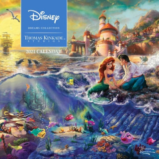 Naptár/Határidőnapló Disney Dreams Collection by Thomas Kinkade Studios: 2021 Wall Calendar 