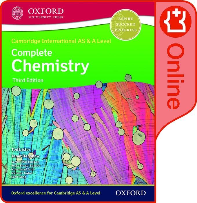 Kniha Cambridge International AS & A Level Complete Chemistry Enhanced Online Student Book. Digital Licence Key Ted Lister