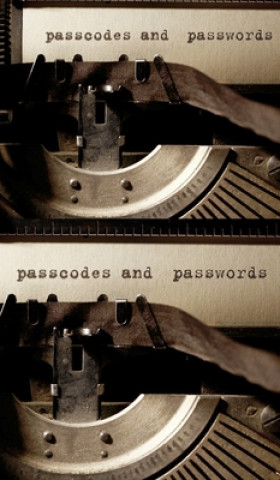 Kniha passwords and passcodes creative blank journal 