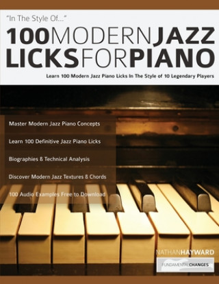 Könyv 100 Modern Jazz Licks For Piano Joseph Alexander