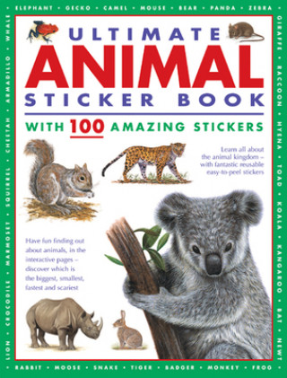 Book Ultimate Animal Sticker Book with 100 amazing stickers 