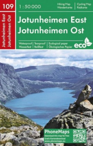 Nyomtatványok Jotunheimen Ost, Wander- Radkarte 1 : 50 000 spol. s r.o. FREYTAG - BERNDT
