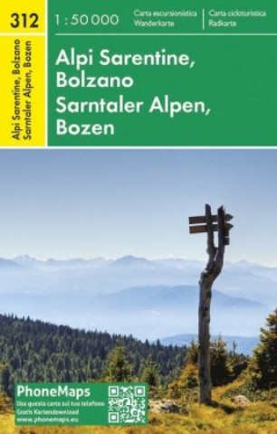 Tiskovina Sarntaler Alpen, Bozen, Wander- Radkarte 1 : 50 000 spol. s r.o. FREYTAG - BERNDT