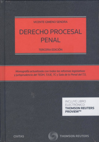 Kniha Derecho procesal penal (Papel + e-book) VICENTE GIMENO SENDRA