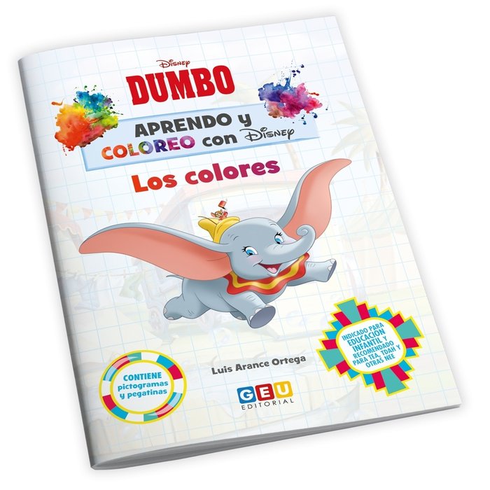 Knjiga APRENDO Y COLOREO CON DISNEY DUMBO LOS COLORES Disney