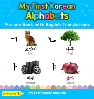 Carte My First Korean Alphabets Picture Book with English Translations 