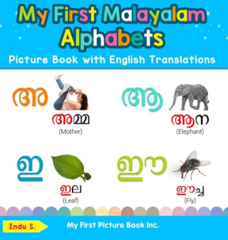 Książka My First Malayalam Alphabets Picture Book with English Translations 