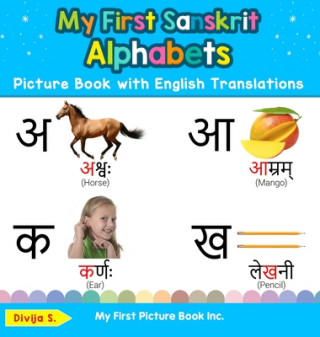 Carte My First Sanskrit Alphabets Picture Book with English Translations 