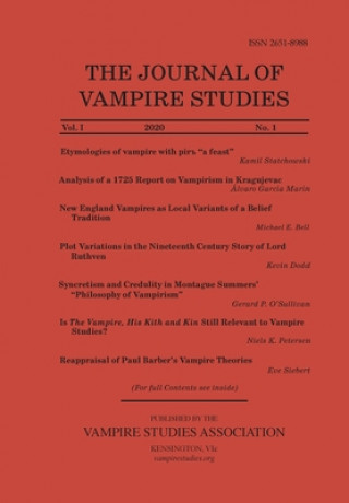 Könyv Journal of Vampire Studies Anthony Hogg