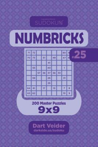 Βιβλίο Sudoku Numbricks - 200 Master Puzzles 9x9 (Volume 25) Dart Veider