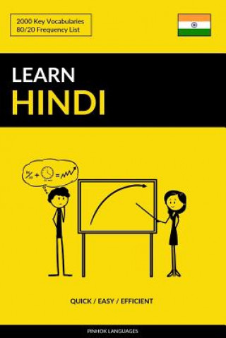 Könyv Learn Hindi - Quick / Easy / Efficient Pinhok Languages