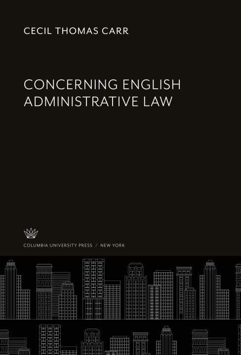 Buch Concerning English Administrative Law 