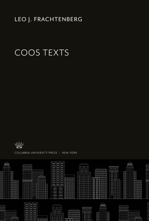 Knjiga Coos Texts 