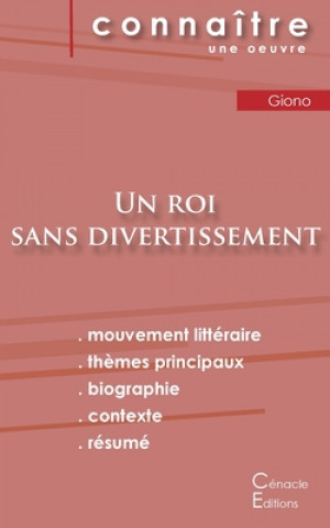 Carte Fiche de lecture Un roi sans divertissement de Jean Giono (Analyse litteraire de reference et resume complet) 