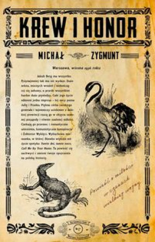 Kniha Krew i honor Zygmunt Michał