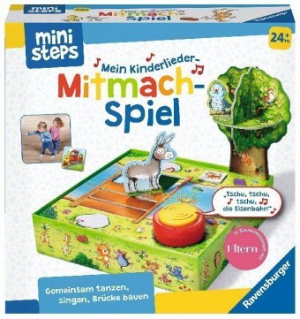 Hra/Hračka Ravensburger ministeps 4172 Mein Kinderlieder-Mitmachspiel, Lustiges Bewegungspiel mit 12 beliebten Kinderliedern, Spielzeug ab 2 Jahre 