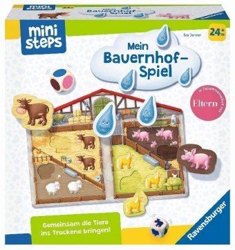 Joc / Jucărie Ravensburger ministeps 4173 Unser Bauernhof-Spiel, Erstes Spiel rund um Tiere, Farben und Formen - Spielzeug ab 2 Jahre 