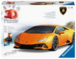 Joc / Jucărie Ravensburger 3D Puzzle Lamborghini Huracán EVO 11238 - Das berühmte Fahrzeug als 3D Puzzle Auto 