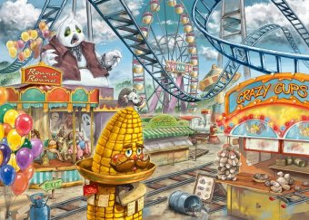 Játék Ravensburger EXIT Puzzle Kids - 12926 Im Freizeitpark - 368 Teile Puzzle für Kinder ab 9 Jahren, Kinderpuzzle 