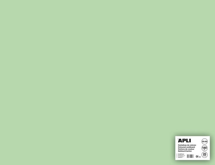 Papírenské zboží Apli barevný papír A2+ 170 g - smaragdově zelený - 25 ks 