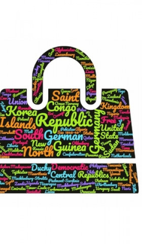 Libro world countries suitcase themed creative blank journal SIR MICHAEL HUHN