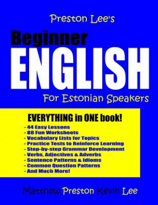 Książka Preston Lee's Beginner English For Estonian Speakers Matthew Preston