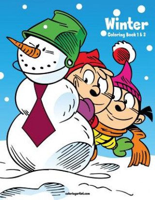 Книга Winter Coloring Book 1 & 2 Nick Snels