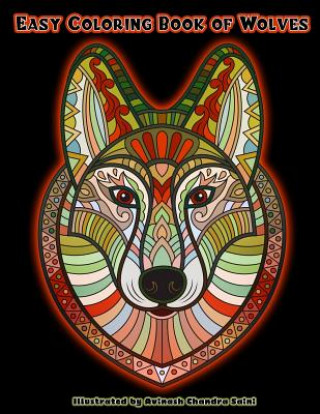 Buch Easy Coloring Book of Wolves Mindful Coloring Books