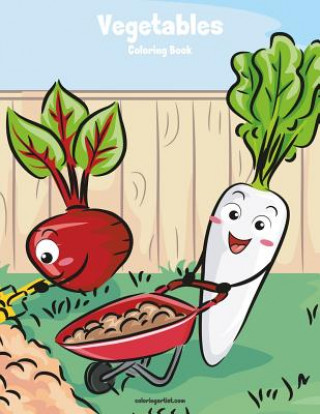 Kniha Vegetables Coloring Book 1 Nick Snels
