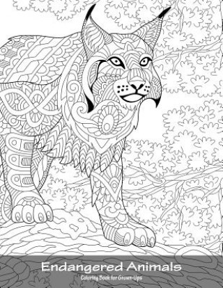 Kniha Endangered Animals Coloring Book for Grown-Ups 1 Nick Snels