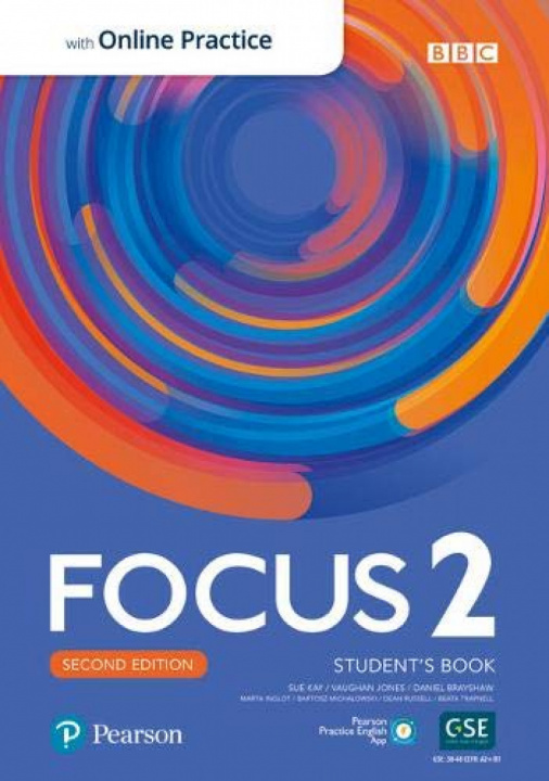 Book Focus 2 Student's Book with Standard Pearson Practice English App (2nd) Sue Kay