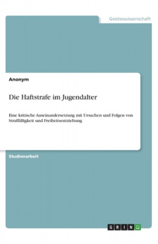 Buch Die Haftstrafe im Jugendalter 