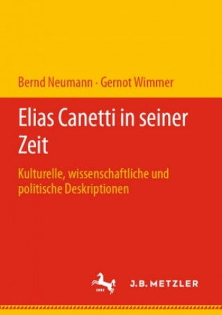 Book Elias Canetti in Seiner Zeit Gernot Wimmer