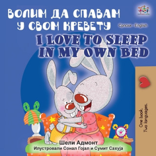 Kniha I Love to Sleep in My Own Bed (Serbian English Bilingual Book - Cyrillic alphabet) Kidkiddos Books