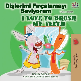 Libro I Love to Brush My Teeth (Turkish English Bilingual Book) Kidkiddos Books