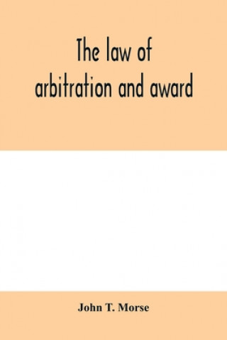 Kniha law of arbitration and award 