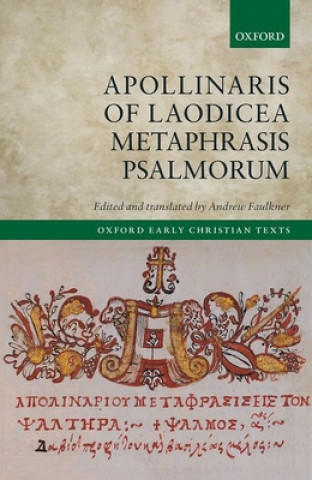 Kniha Apollinaris of Laodicea Metaphrasis Psalmorum Faulkner