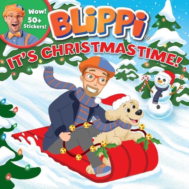 Carte Blippi: It's Christmastime! [With Stickers] 