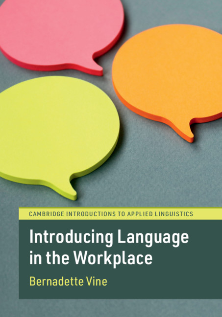 Buch Introducing Language in the Workplace Bernadette (Victoria University of Wellington) Vine
