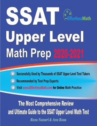 Könyv SSAT Upper Level Math Prep 2020-2021: The Most Comprehensive Review and Ultimate Guide to the SSAT Upper Level Math Test Reza Nazari