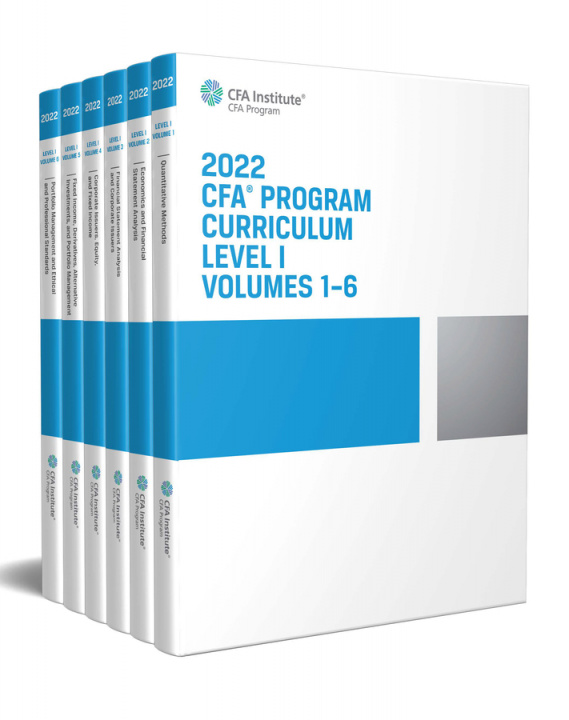 Carte 2022 CFA Program Curriculum Level I Box Set Wiley