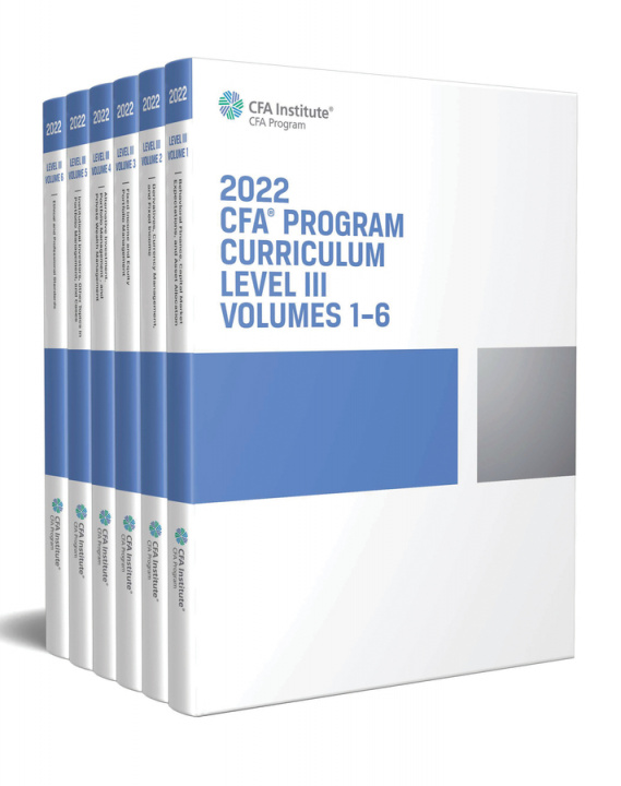 Kniha 2022 CFA Program Curriculum Level III Box Set Wiley